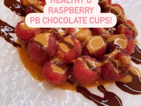 Raspberry PB Chocolate Cups