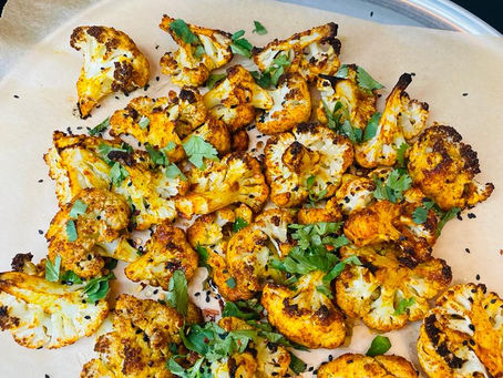 Turmeric Roasted Cauliflower 