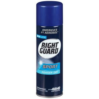 RIGHT GUARD SPORT A/P AEROSOL 12/6oz POWDER DRY