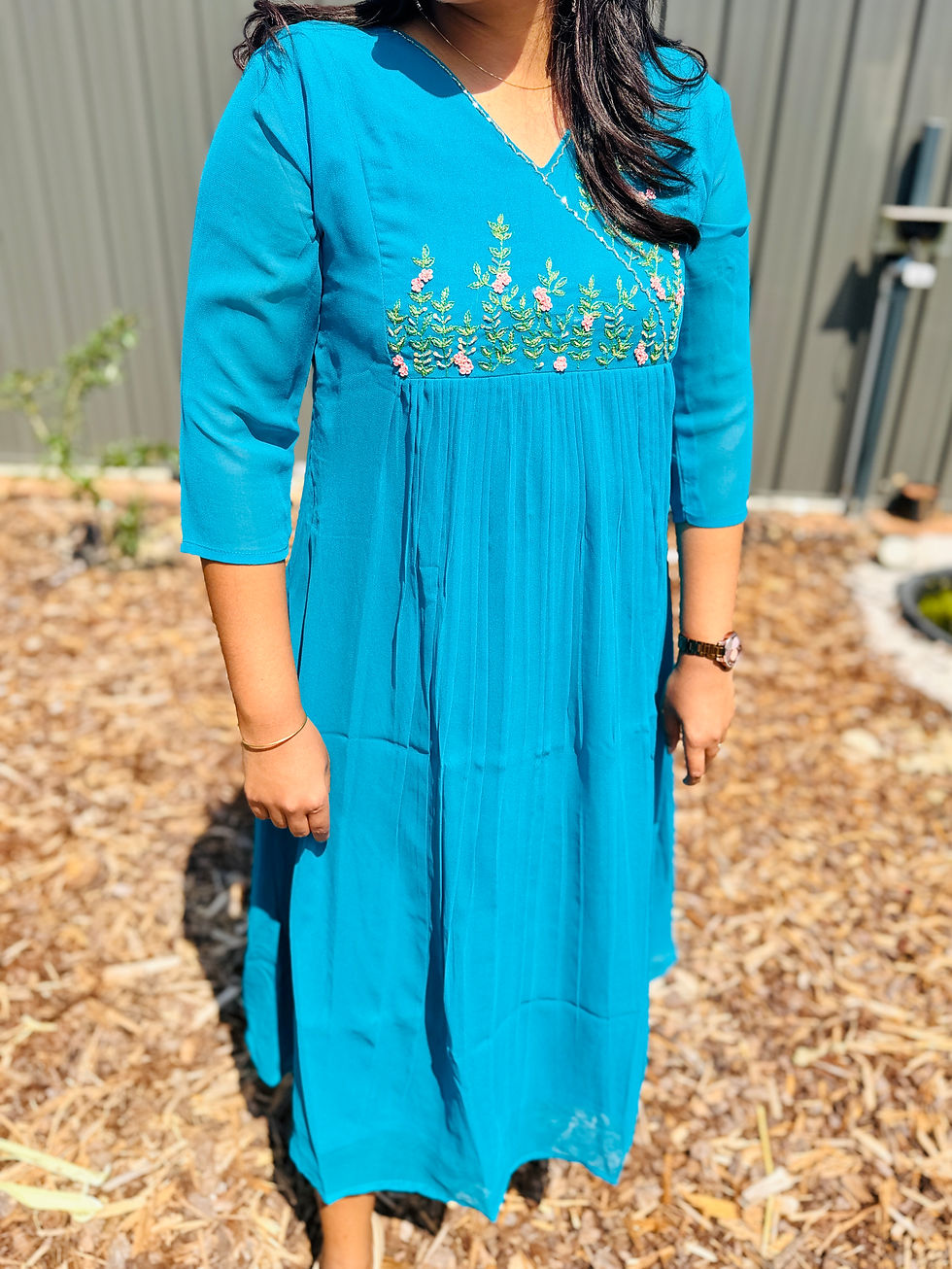 Thumbnail: Georgette Hand Work Frock