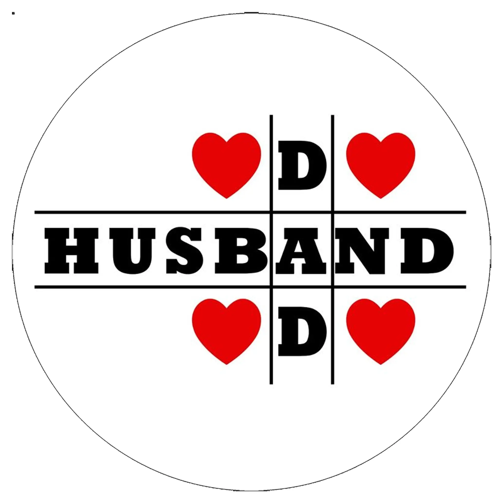 dad husband crossword style cake topper