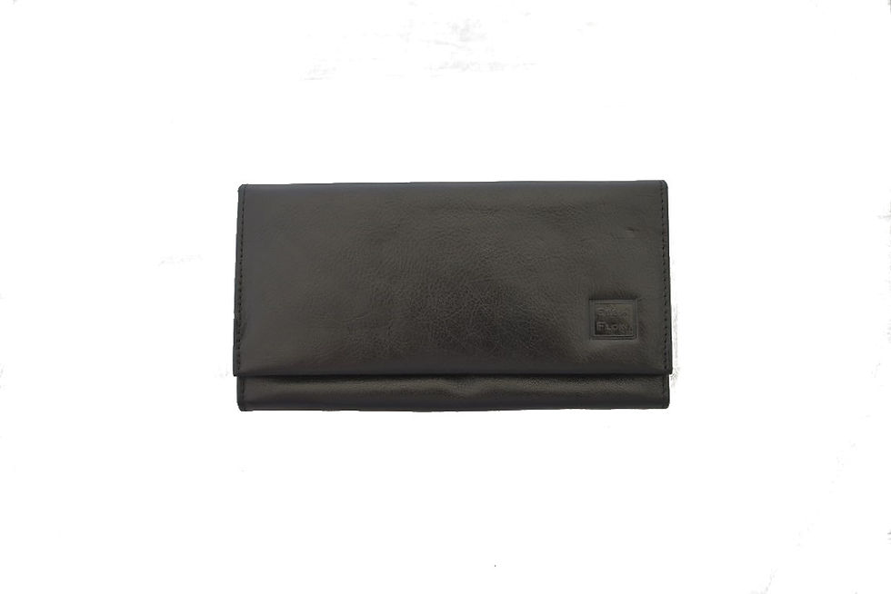 Thumbnail: Women's Checkbook Wallet/Purse Natural Vegetable Tan Leather