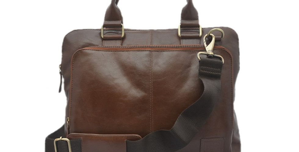 15″ Vegetable Tan Leather Satchel