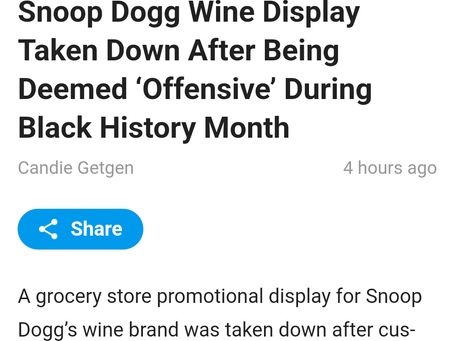 Snoop Dogg's Wine Controversial