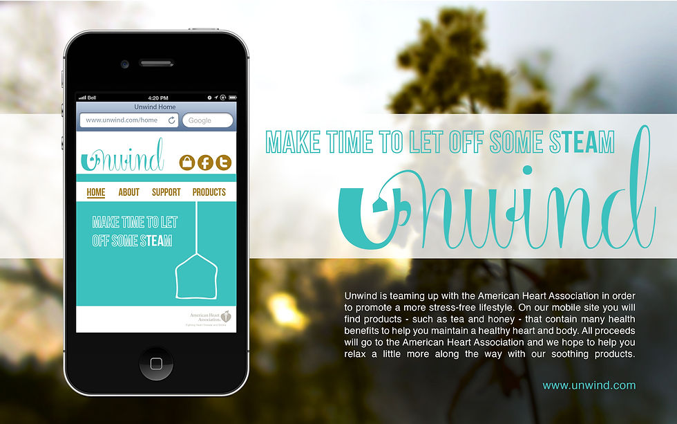 UNWIND MOBILE SITE AD