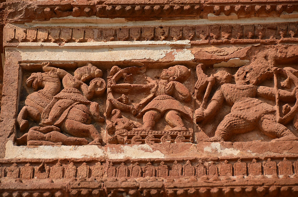 Terracotta Scenes; P.C. Saktishel BY-SA 4.0, via Wikimedia Commons