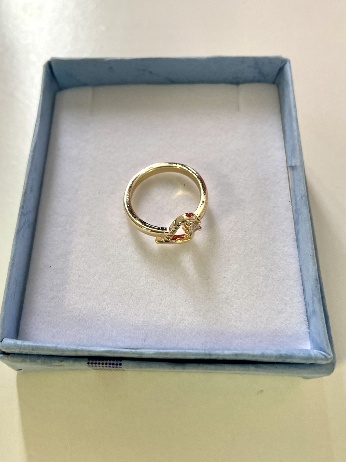 Gold Plated Initial Ring “L”