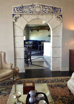 Faux Marble Fireplace