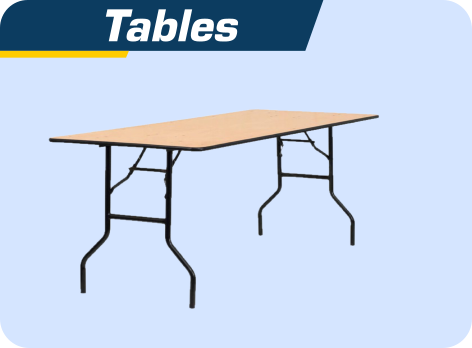 trestle tables for hire