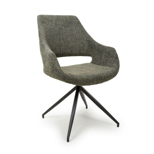Thumbnail: Athens Natural Dining Table & 4 Olive Swivel Chairs