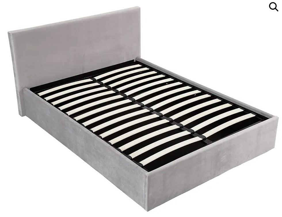 Thumbnail: Monty Grey Fabric Ottoman Bed