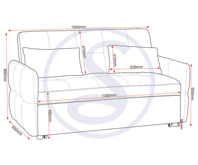 Thumbnail: Charlotte Sofa Bed Silver Grey