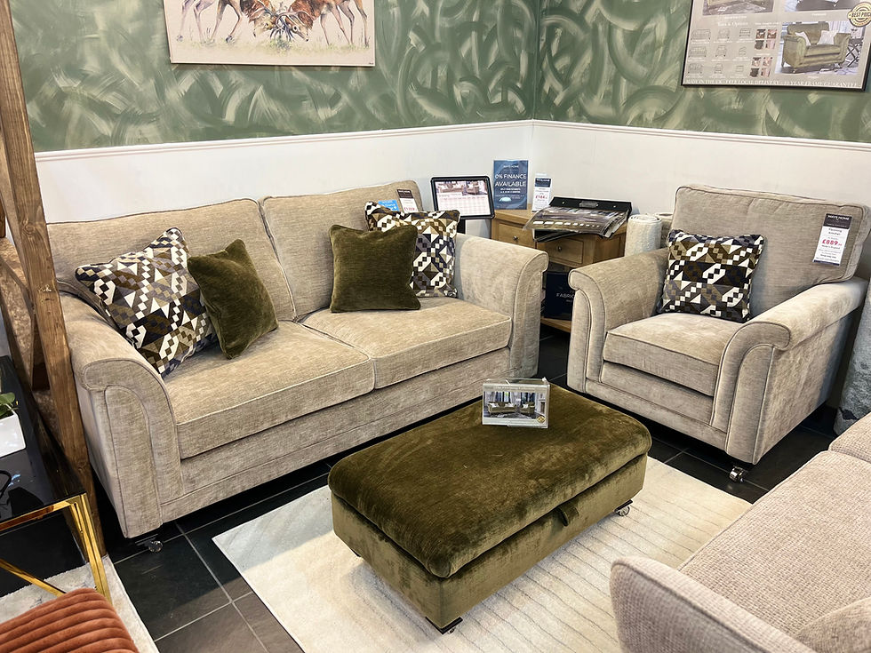 Thumbnail: Ex Display Fleming 3 Seater & Armchair By Alstons