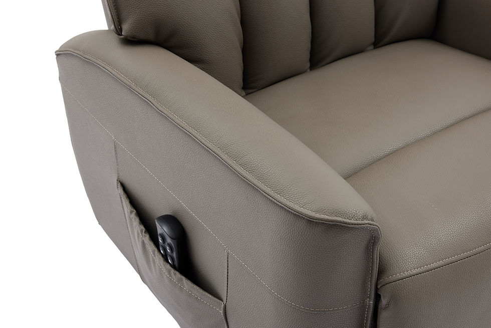 Thumbnail: Bella Quadruple Motor Riser Recliner- Taupe