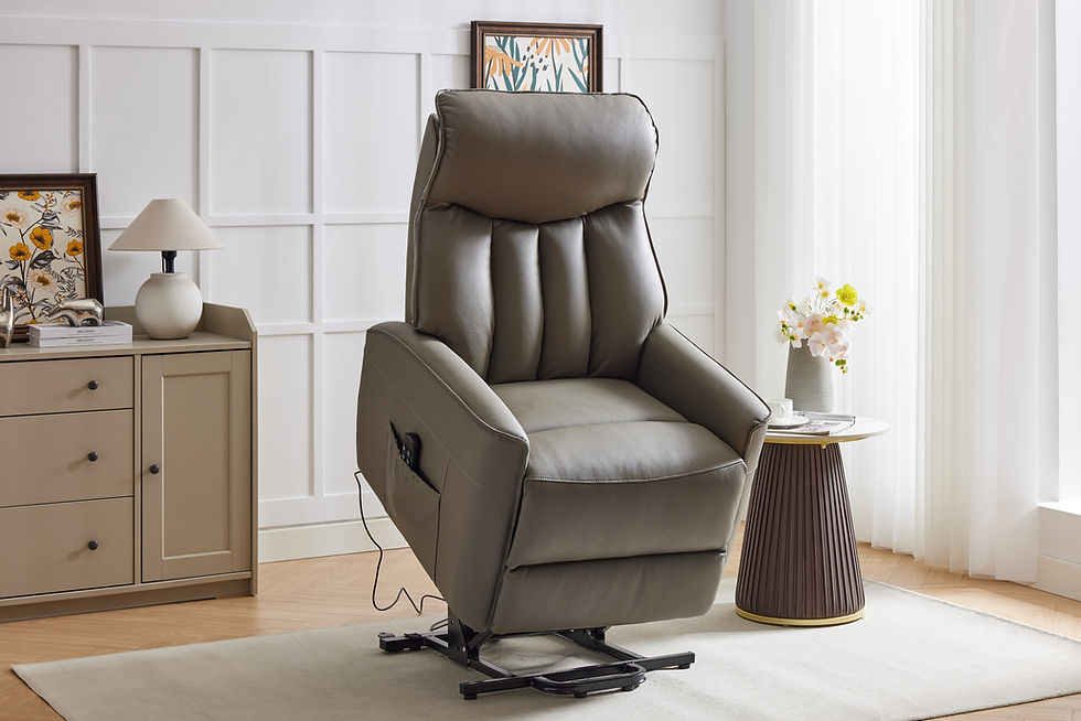Thumbnail: Bella Quadruple Motor Riser Recliner- Taupe