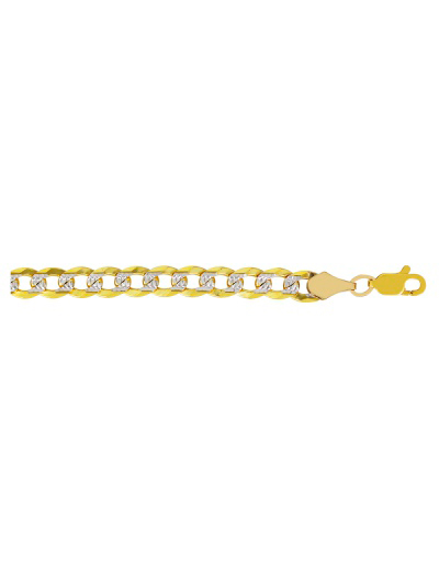 Cadena de Oro 14 k Cubana Americana 150 Pavé DH joyería Los dos hermanos