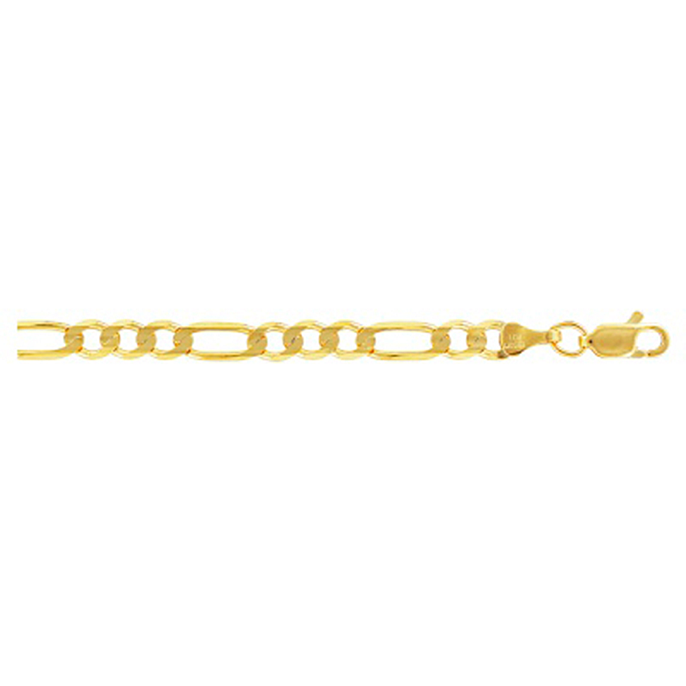 Cadena de Oro 14 k Fígaro 120 3×1 DH joyería Los dos hermanos