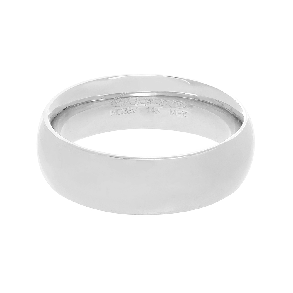 Argolla CF002B: Confort Blanca 6 mm
