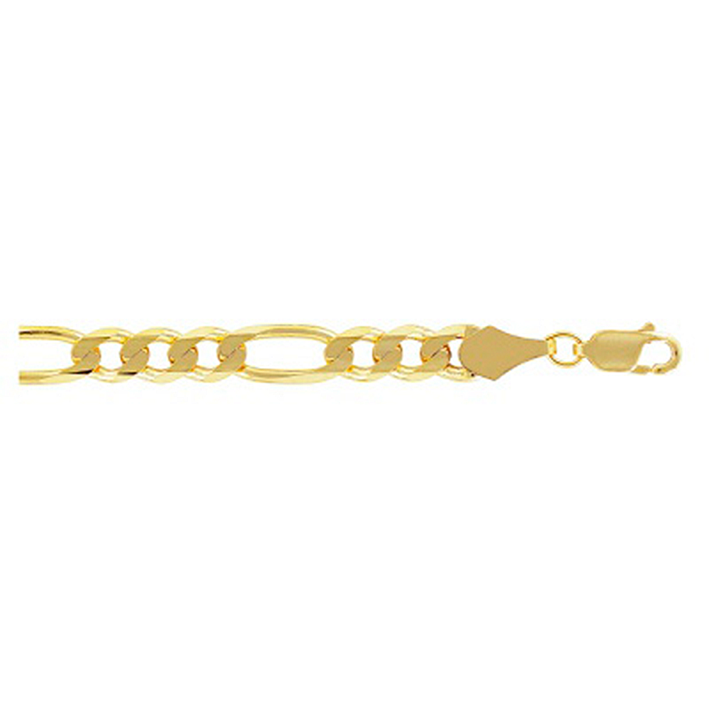 Cadena de Oro Fígaro 180 3×1 Ligera DH joyería Los dos hermanos