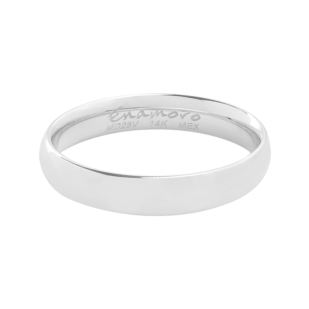 Argolla CF002B-44: Confort Blanca 4 mm