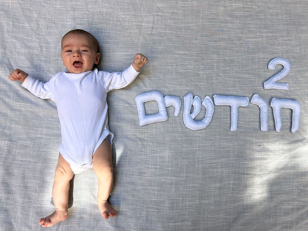 Thumbnail: סט מספרי  וחודשי צילום לתינוק עד גיל שנה 