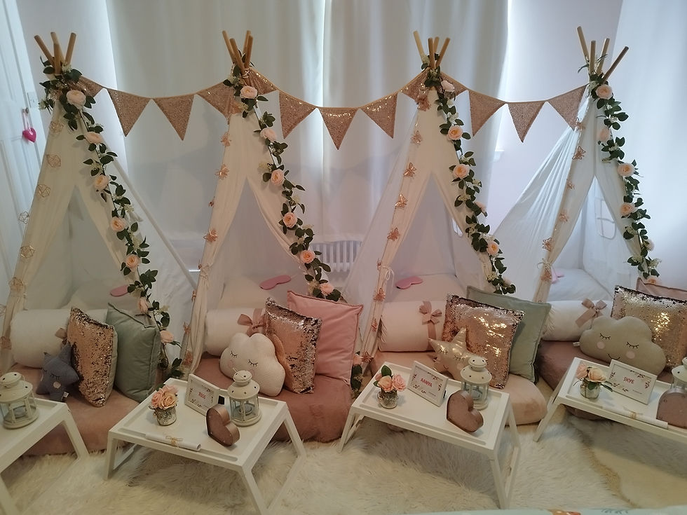 Glam Camp Sleepover Party