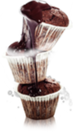 cupcake with bosco chocolate syrup