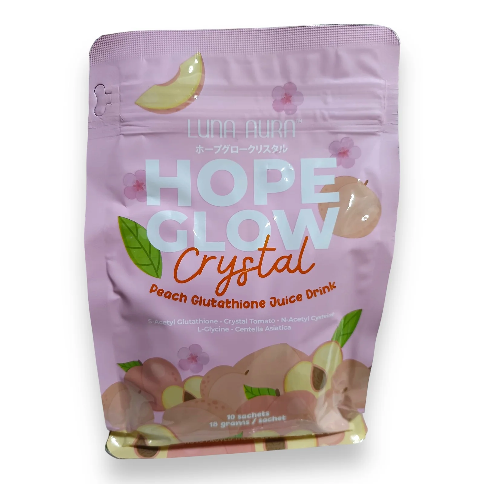Hope Glow Crystalโ
Peach Gluta Drink