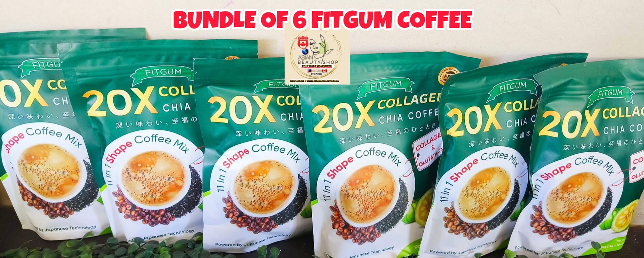 FITGUM COFFEE-BUNDLE OF 6 PACKS