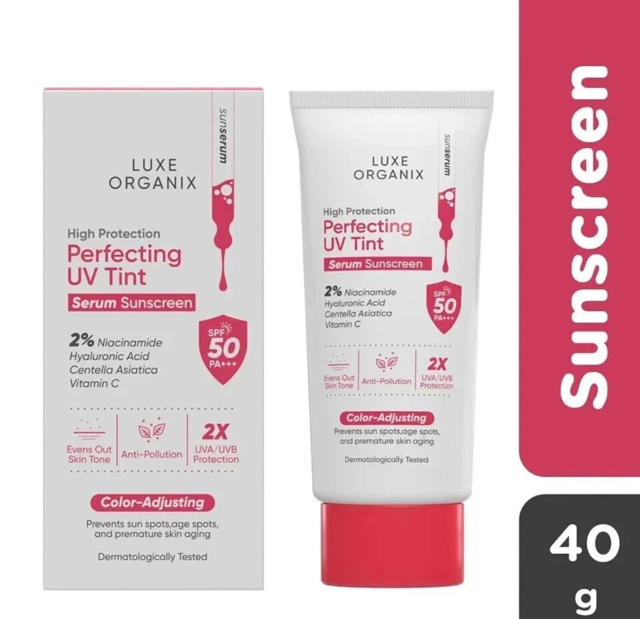 Luxe Organix Serum Sunscreen-Color Adjusting 40ml