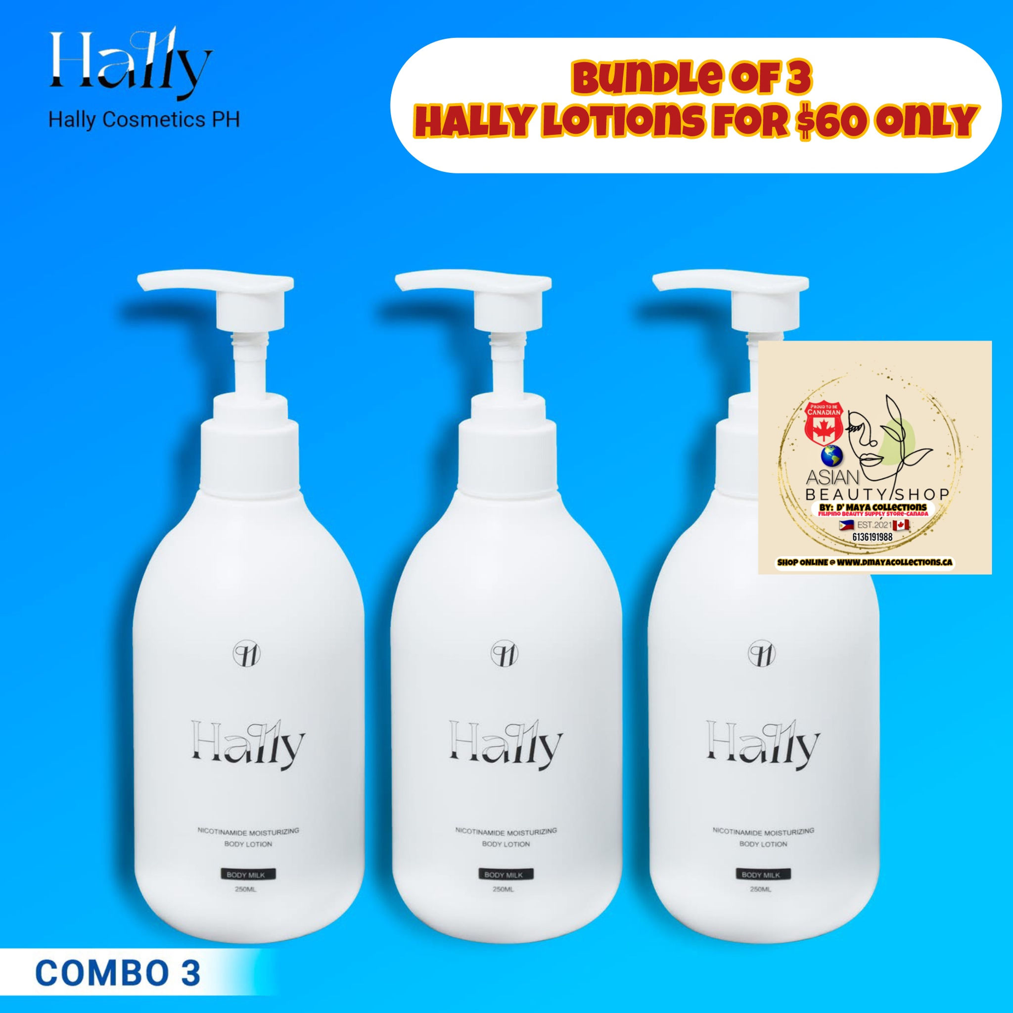 Hally Lotions-Bundle of 3