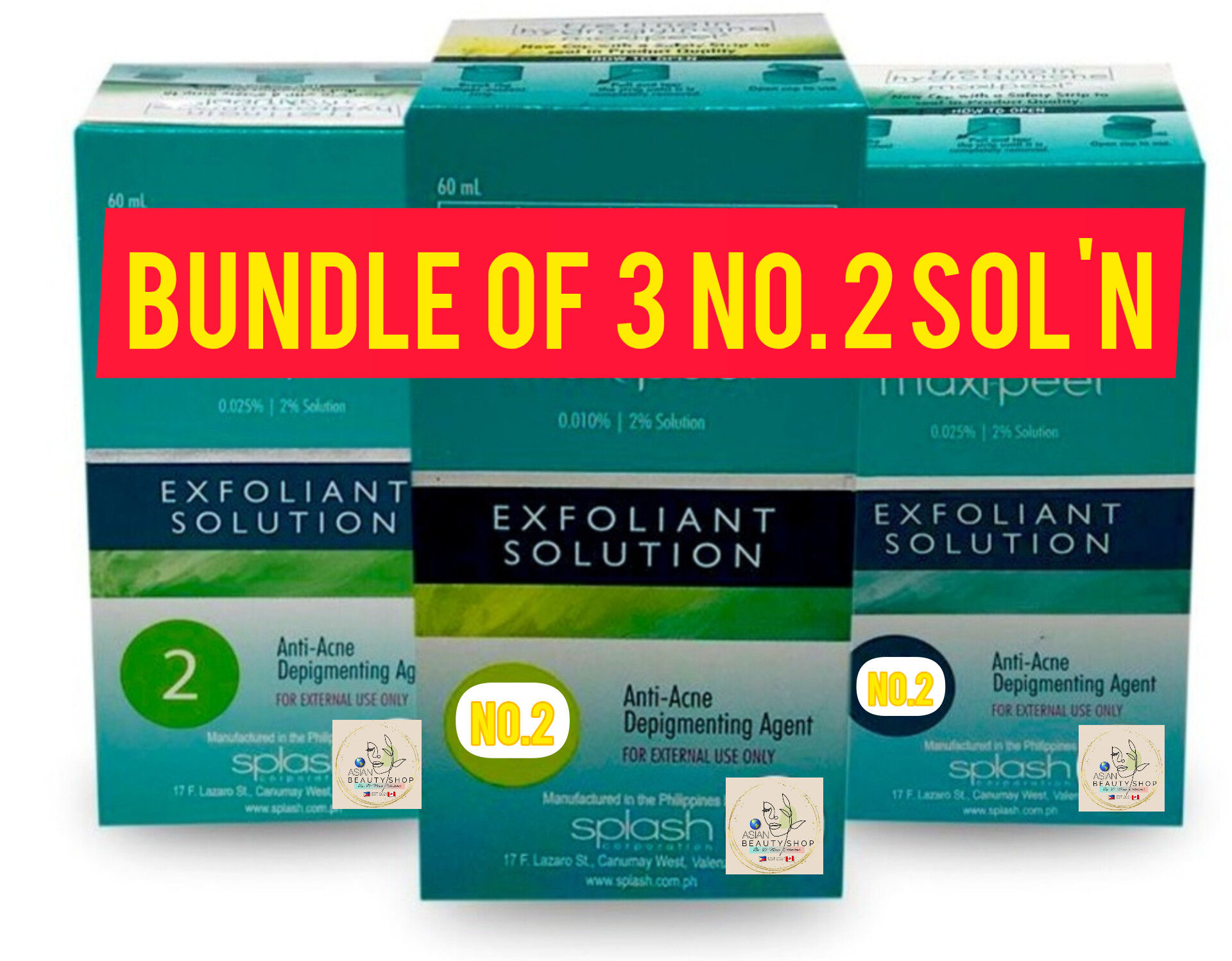 MAXI-PEEL SOL'N SET 1,2,3 ||BUNDLE OF 3✅