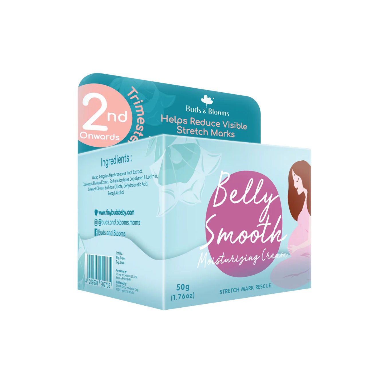 Stretch Marks Remover Cream by Buds & Blooms-Belly Smooth