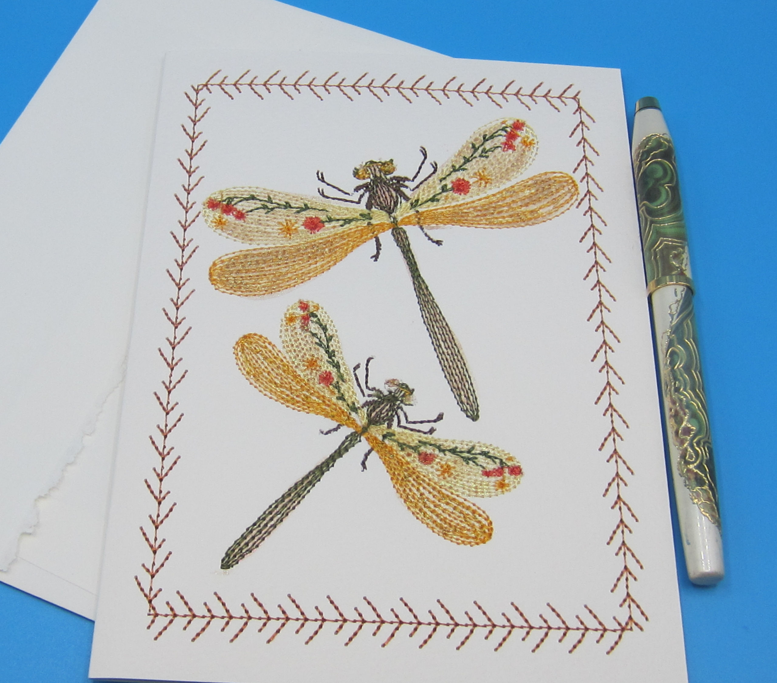 Embroidered Greeting Card