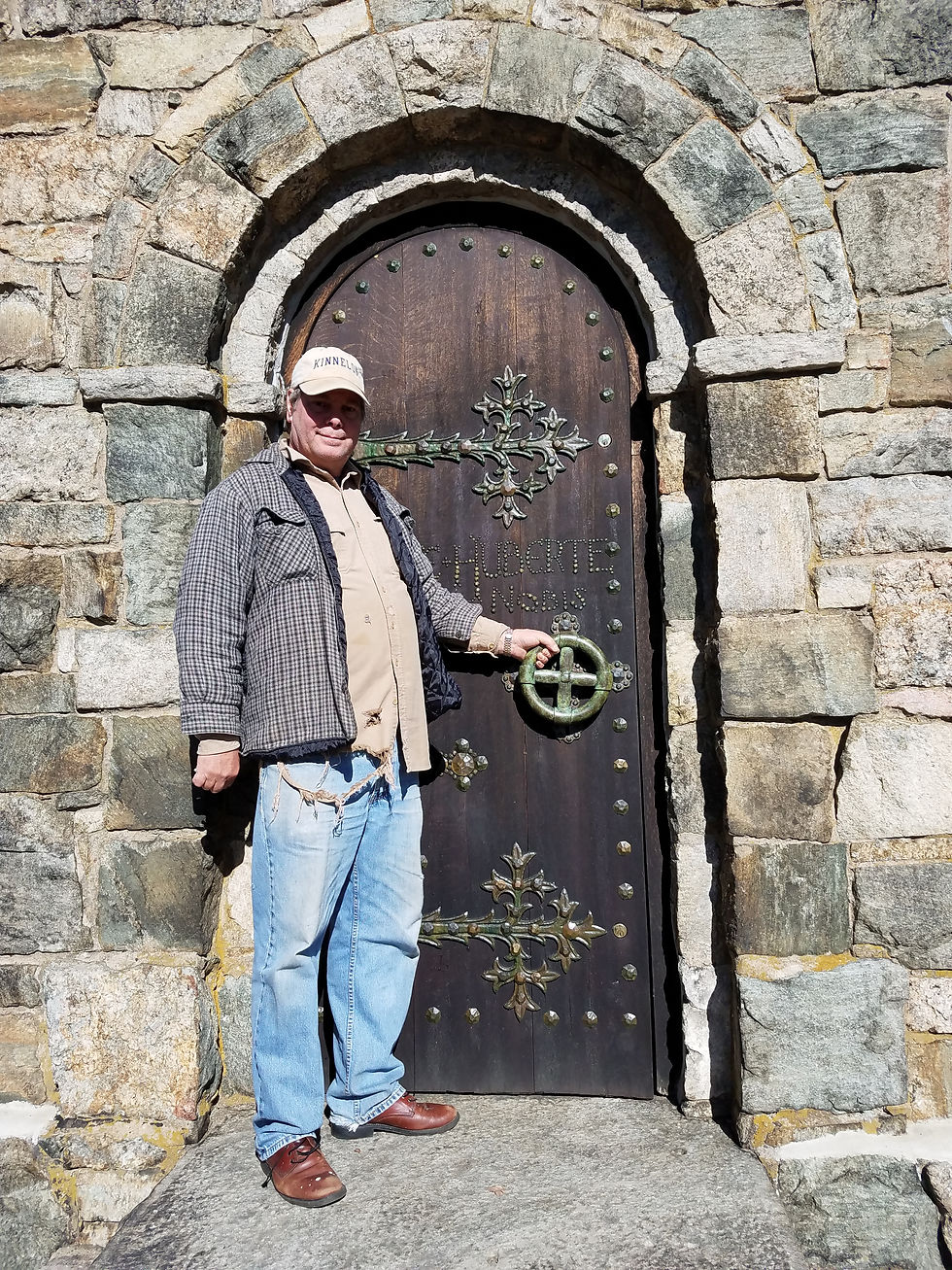 Bronze doorknob recast to be installed Spring 2018