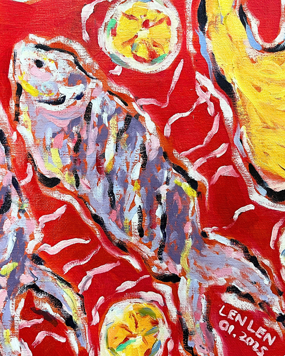 Thumbnail: SOLD 🔴 They All Ate and Were Filled (60.96 × 91.44 cm) 2026
