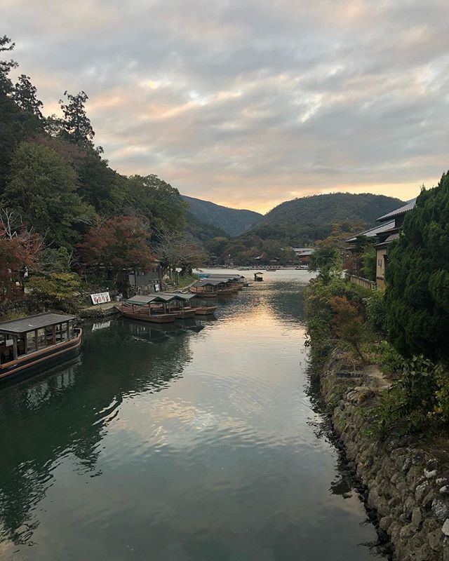 Arashimaya as the sun sets