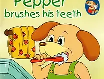 Pepper Brushes His Teeth 