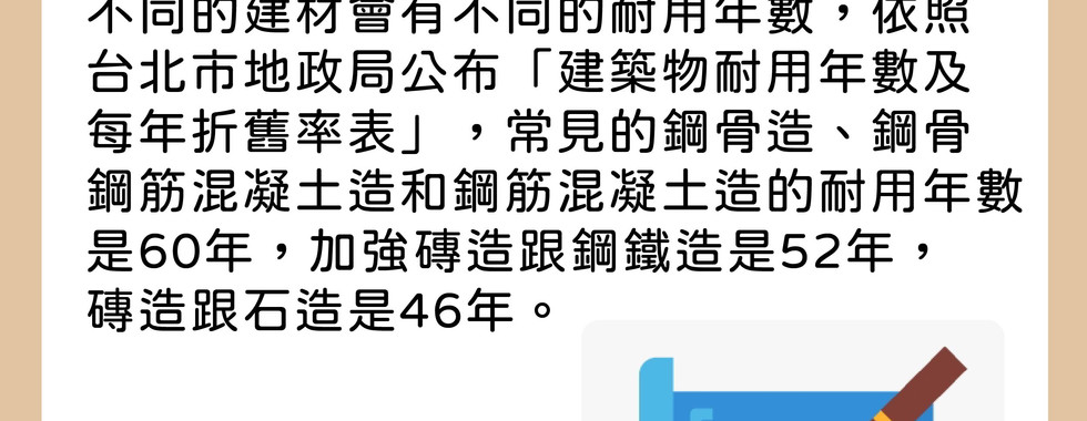 中古屋的屋齡分析