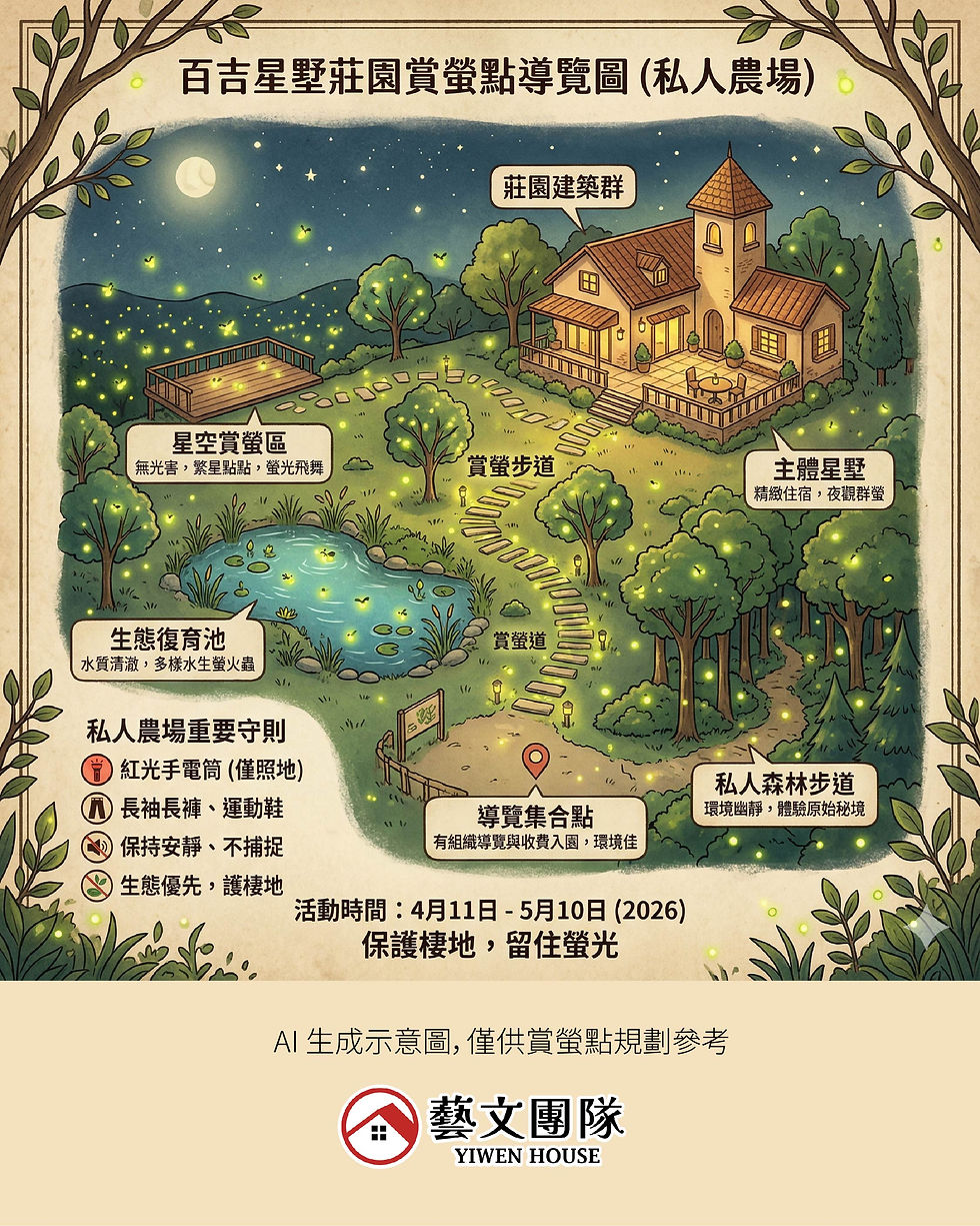 賞螢不用跑太遠桃園螢火蟲盛宴即將開啟！