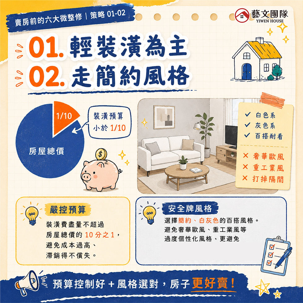 六大微整修策略