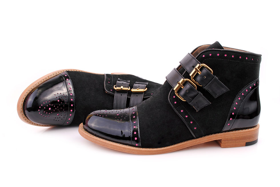 Black ABO Monk Boots