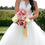 Thumbnail: Pink and White Calla Lilly Rose bouquet silk Flower Bucks County, PA