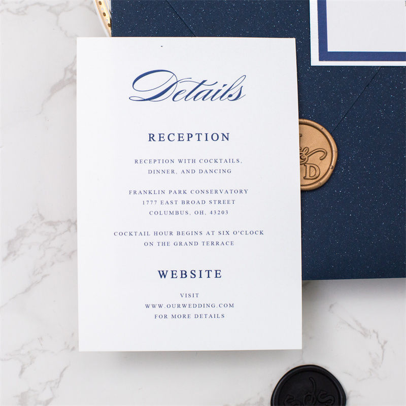 Thumbnail: Royal Blue Flat Lay Invitation
