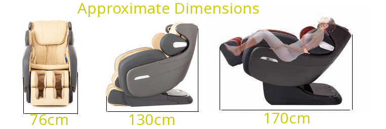 Weyron Oyster massage chair dimensions