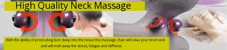 Massage chair with neck massage