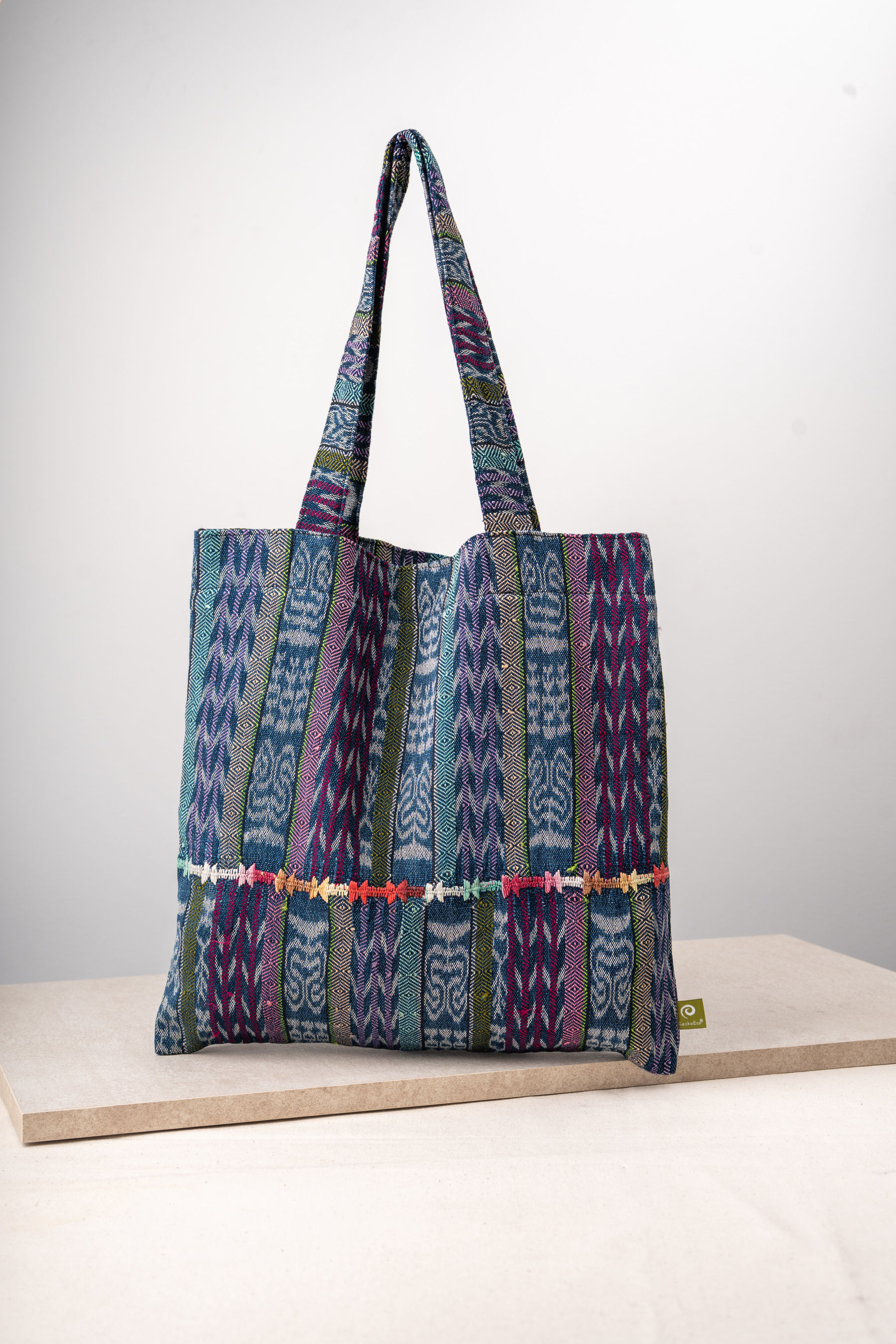 Tote Bag - Tono Celeste/Lila