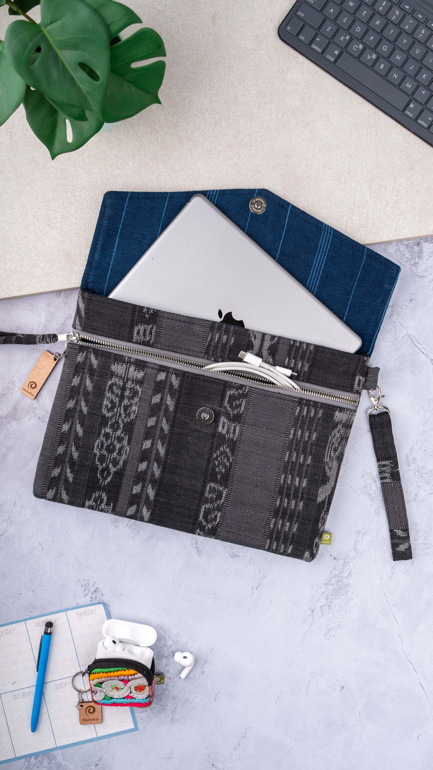 Funda Tablet Pro Classic - 11.5"-13" - Tono Negro/Gris