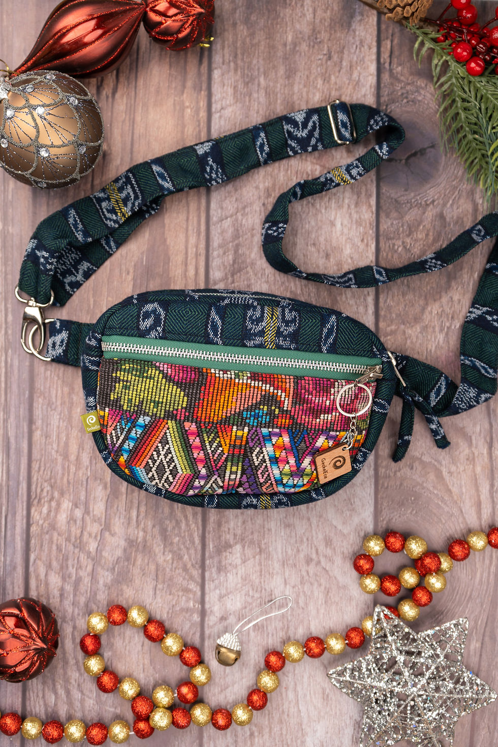 Manos Libres Huipil - Azul/Verde/Multicolor