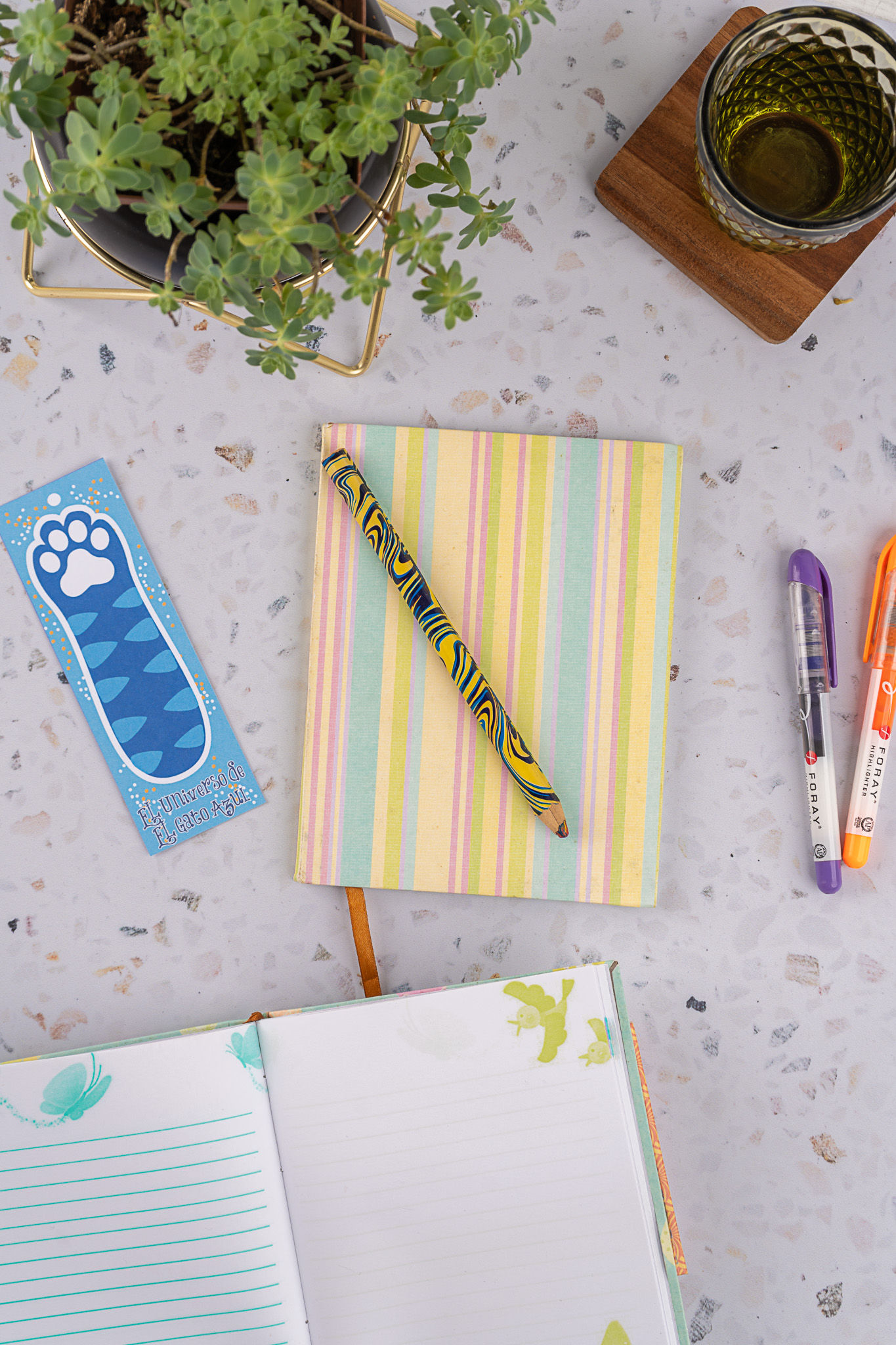 LIBRETA Pastel  - Diseño Rayas